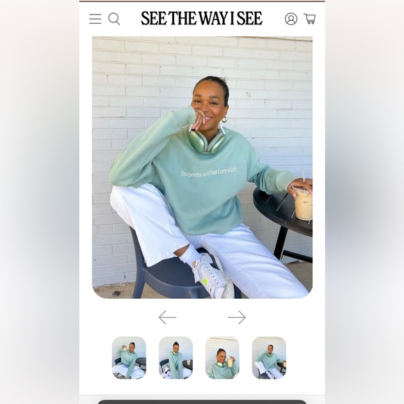 I’m pretty cool but I cry a lot sweatshirt - Picture 4 of 4